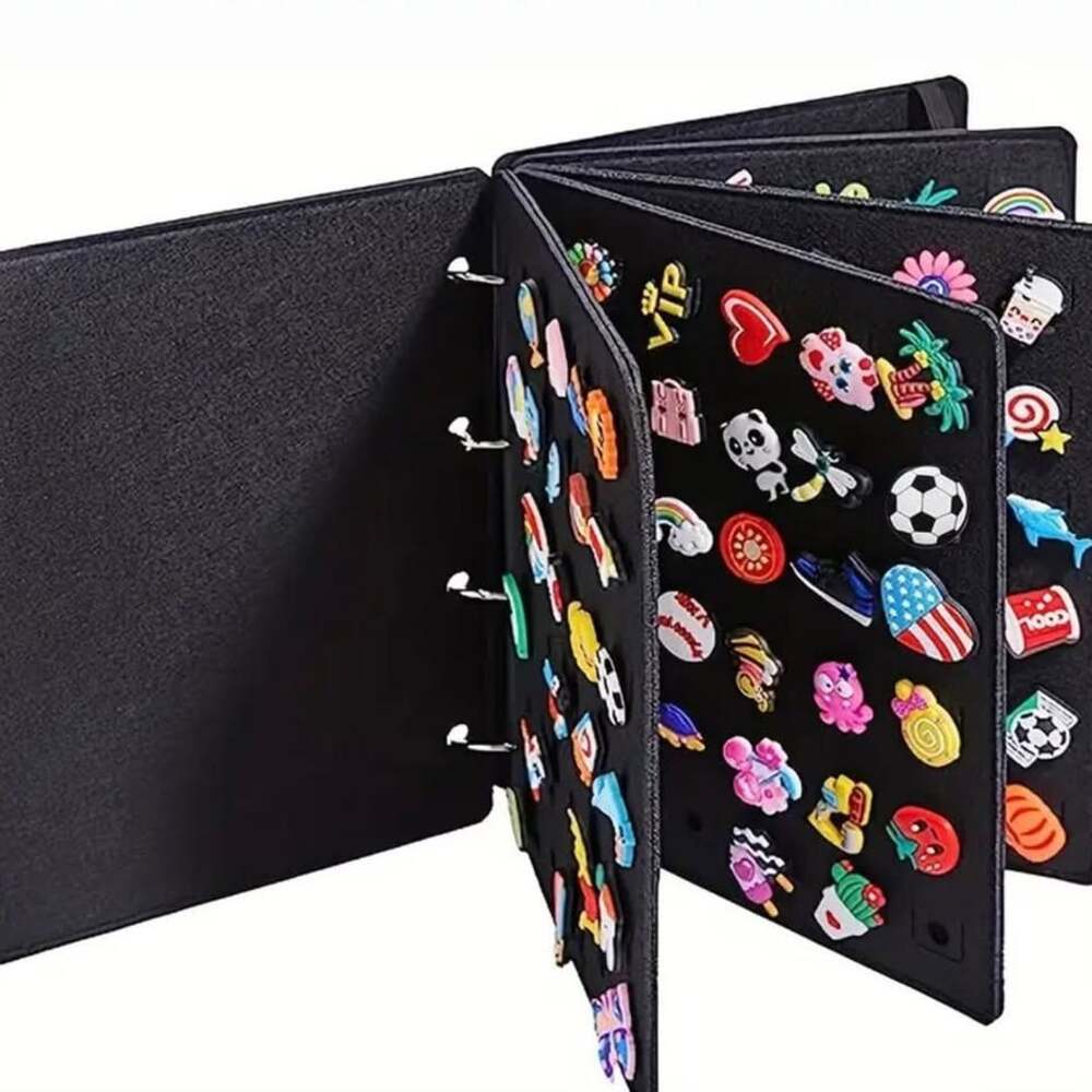 Croc Charm book holds over 100 charms